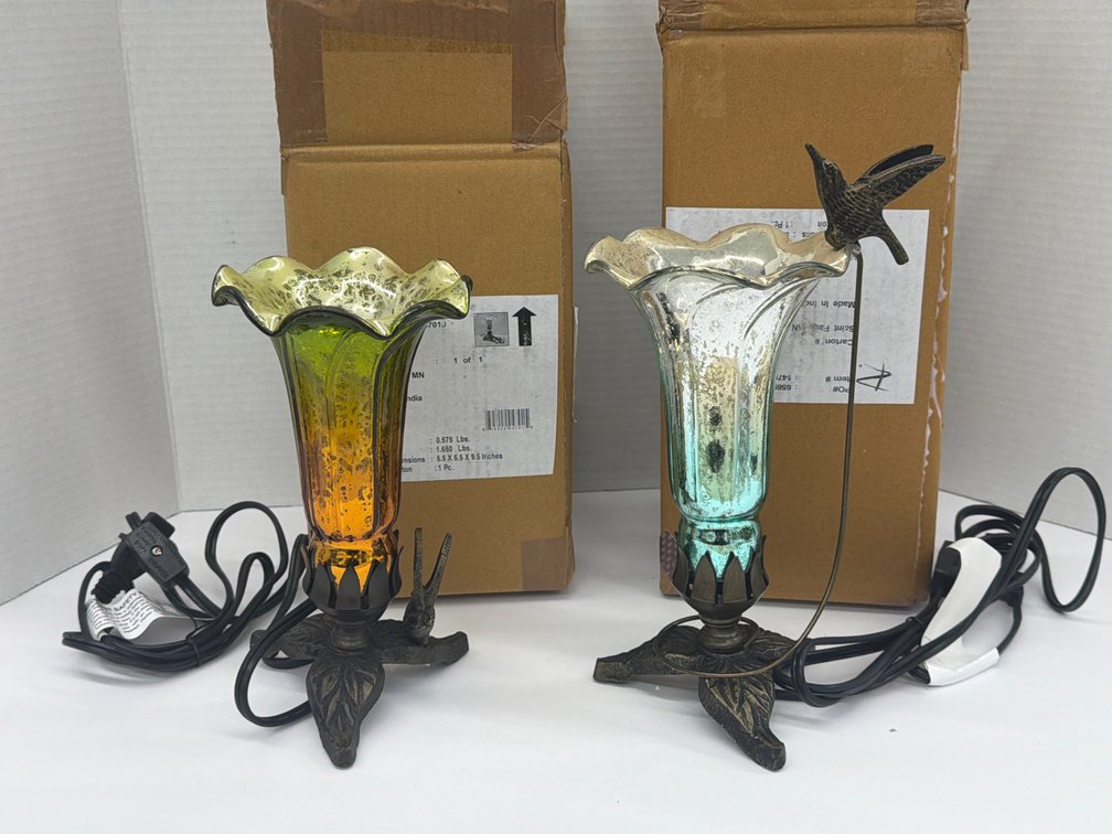 New In Box Tulip Lamps
