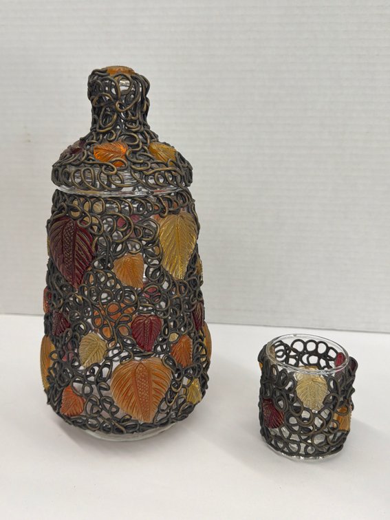 Glass Jar & Votive Holder