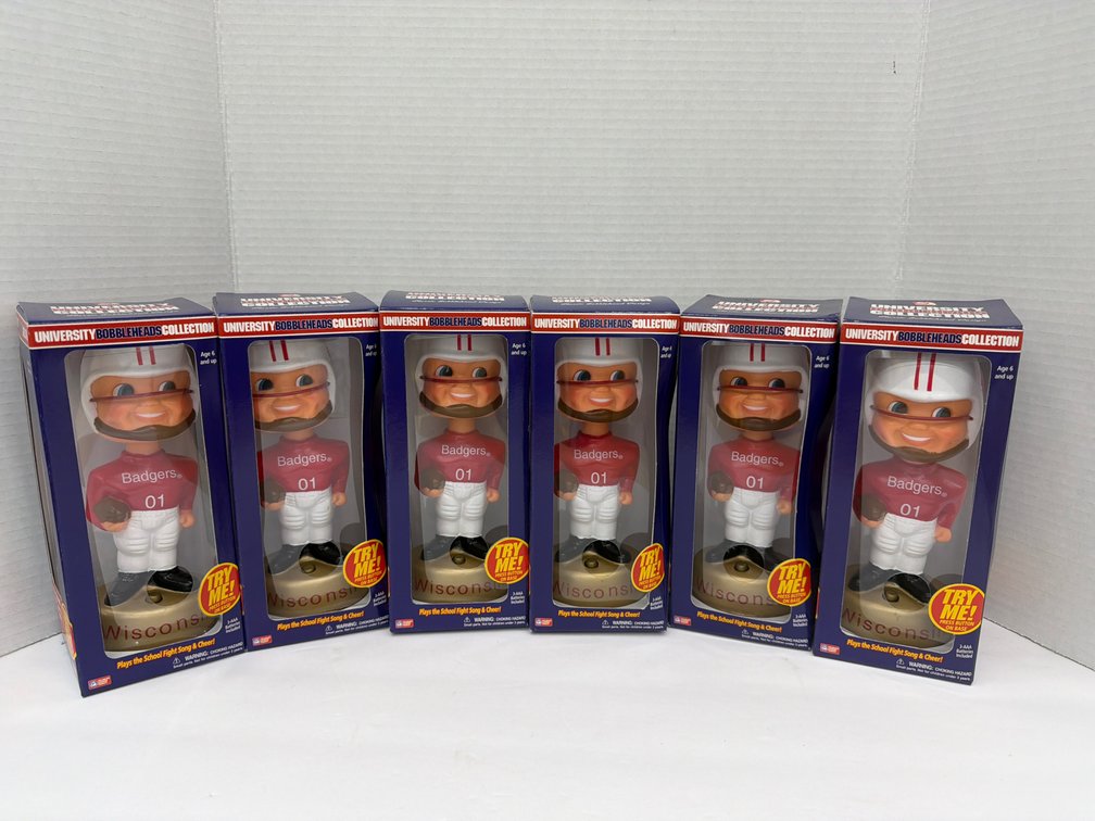 Gemmy Badgers Bobbleheads
