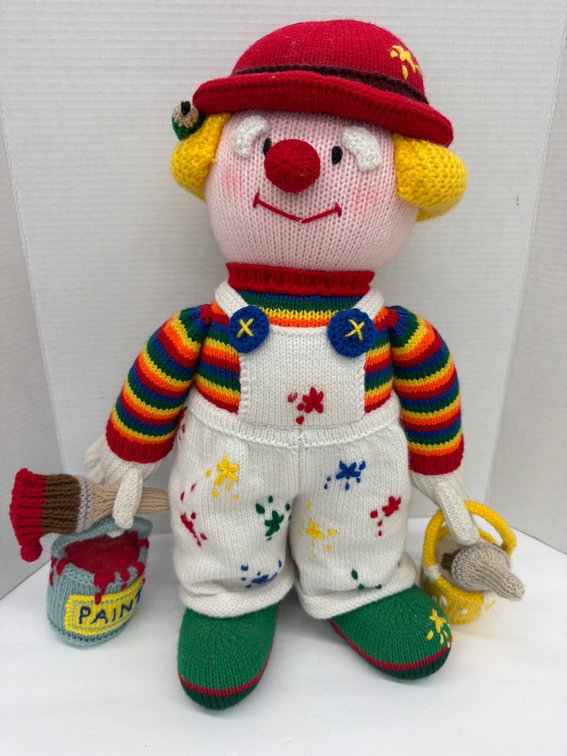 Knitted Freestanding Clown