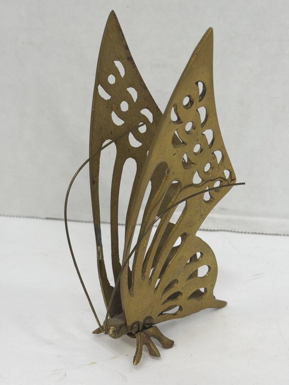 Standing Brass Butterfly