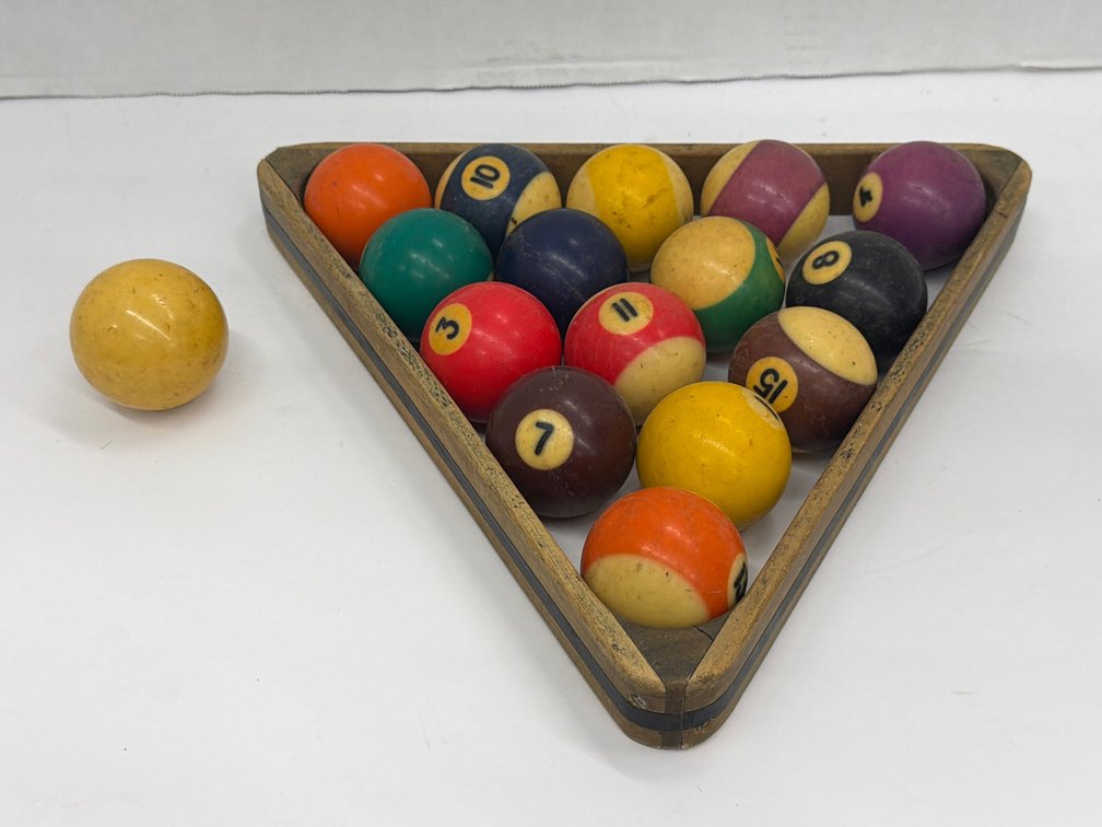 Vintage Billiard Ball Set