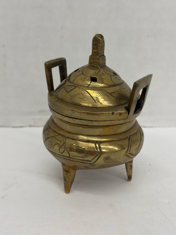 Brass Etched Incense Burner