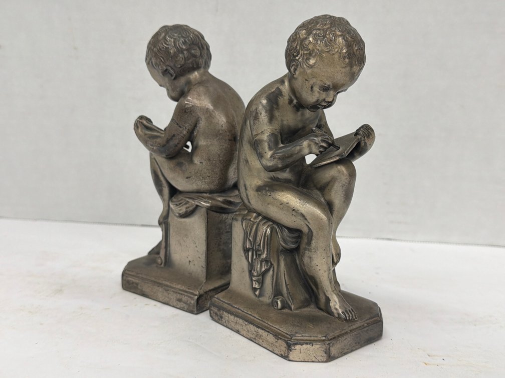 Jennings Bros Metal Bookends