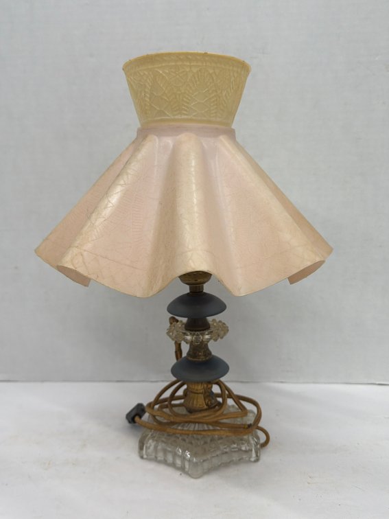 14” Lamp w Plastic Shade