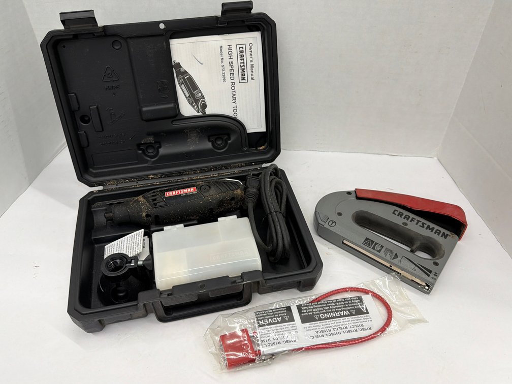Craftsman Rotary Tool & Staple Gun, Gun Lock