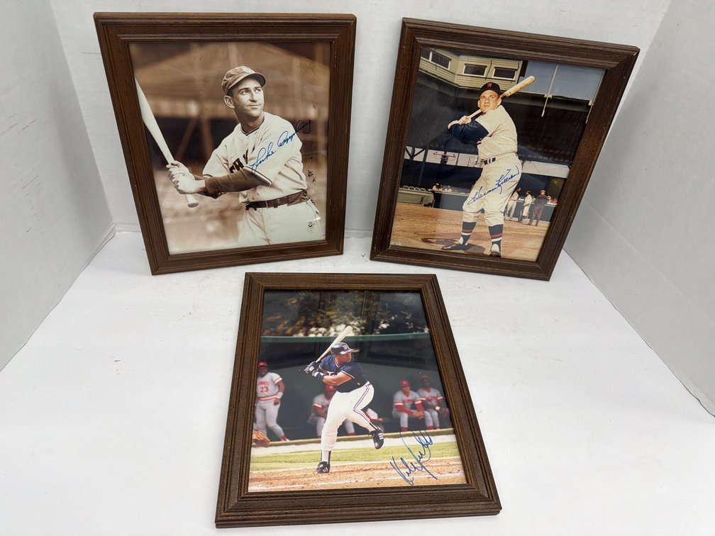 Baseball Player Signed Photographs
