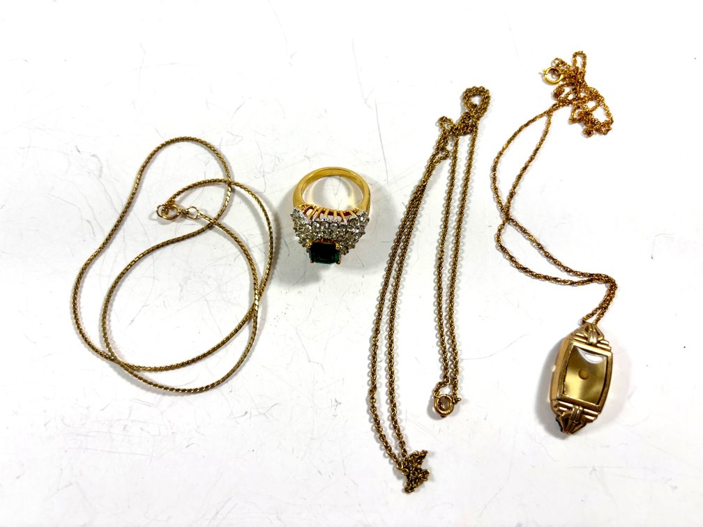 Gold Plated Necklaces and Ring