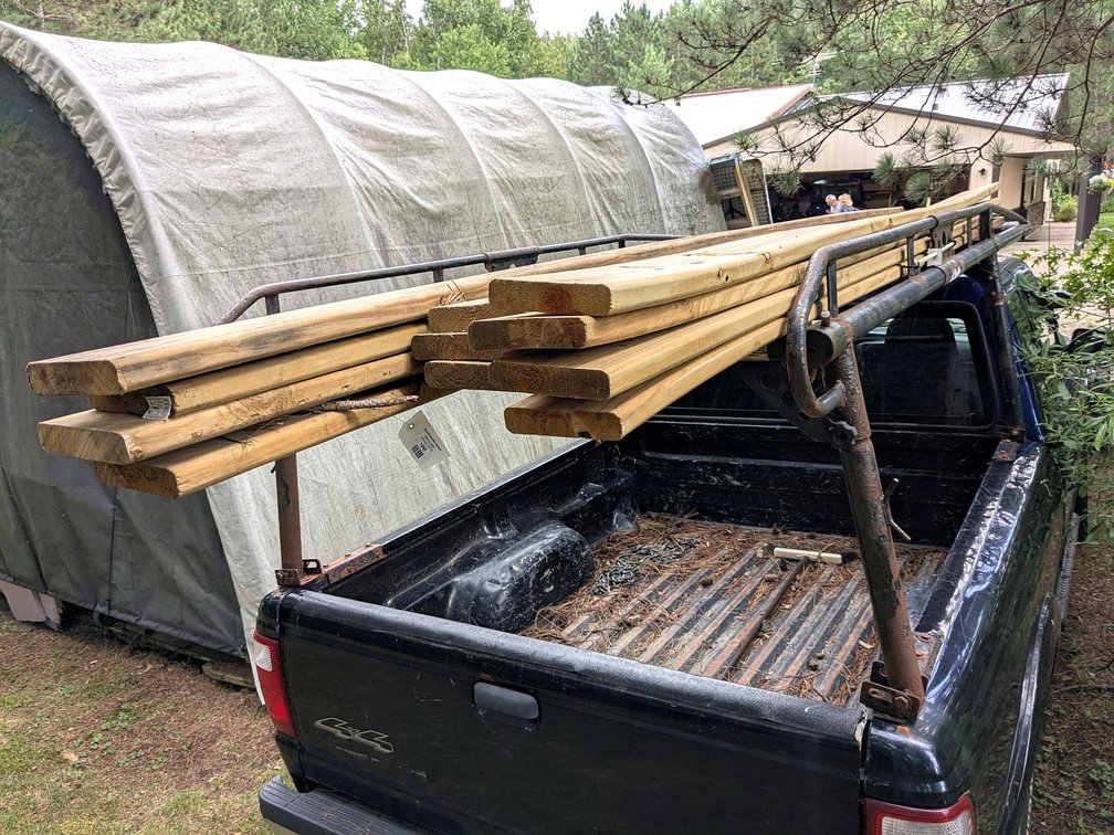 Treated decking up to 12'.