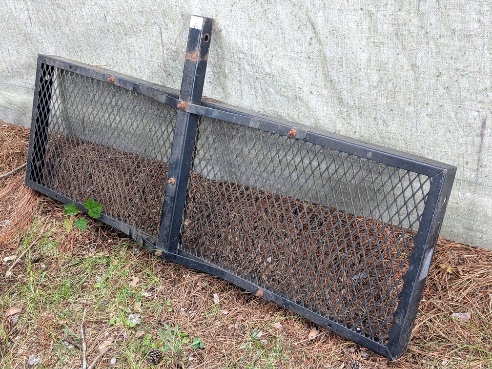 Nice 5' x 19" cargo or carcass rack fits a 2" receiver.