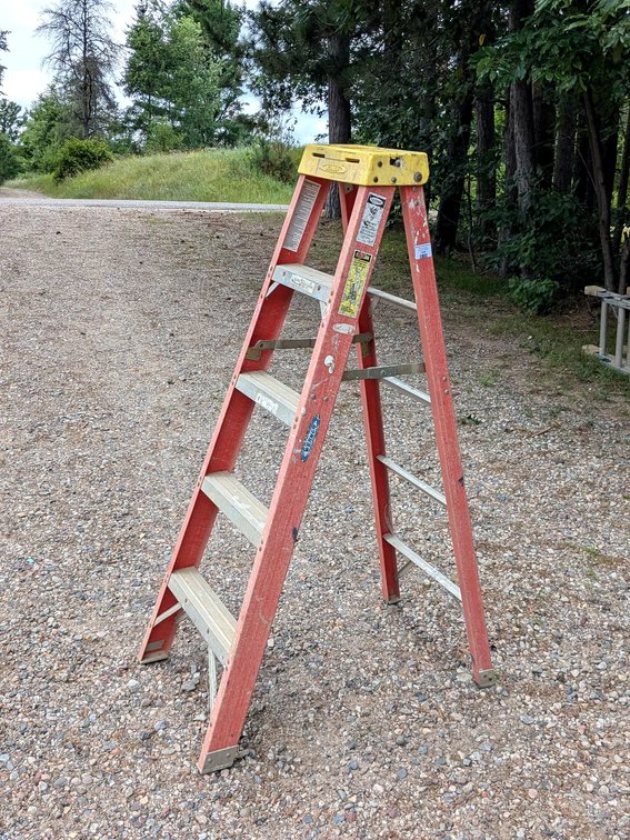 Werner 5' Electro-Master non-conductive fiberglass ladder.