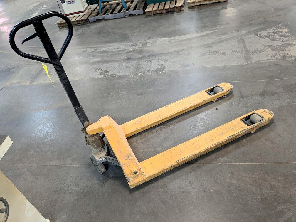Pallet jack raises and lowers as it should.