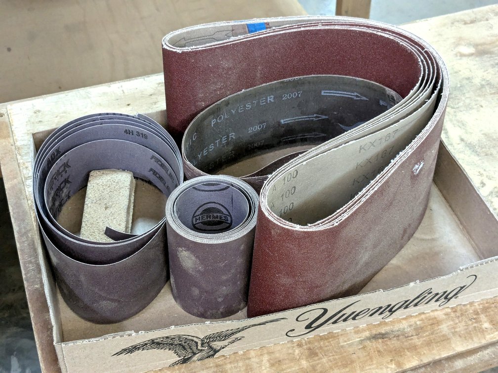 Sanding belts up to 6" x 24" and more.