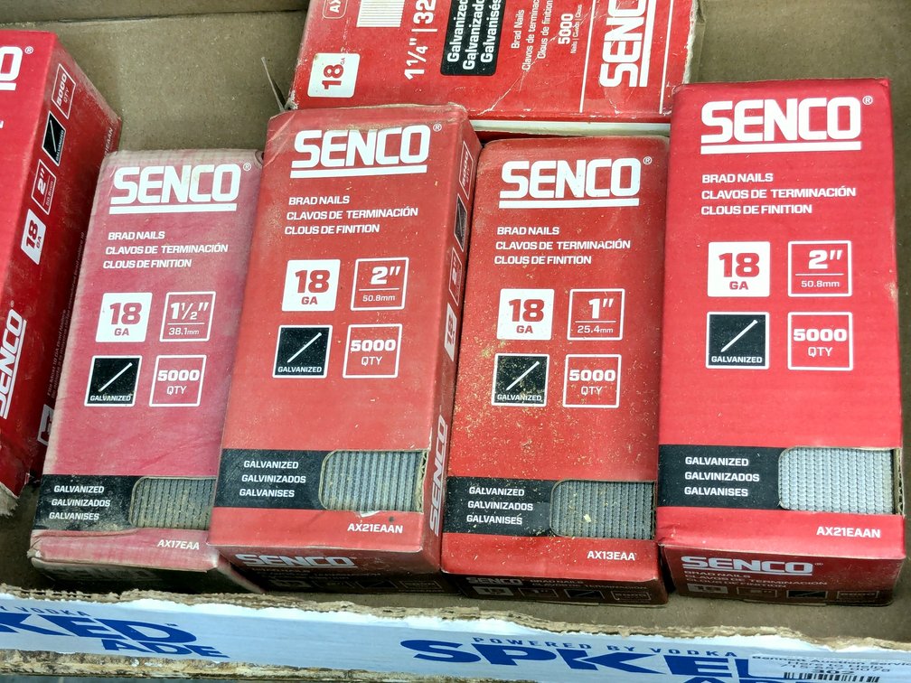 Senco and other 18 gauge brad nails up to 2".