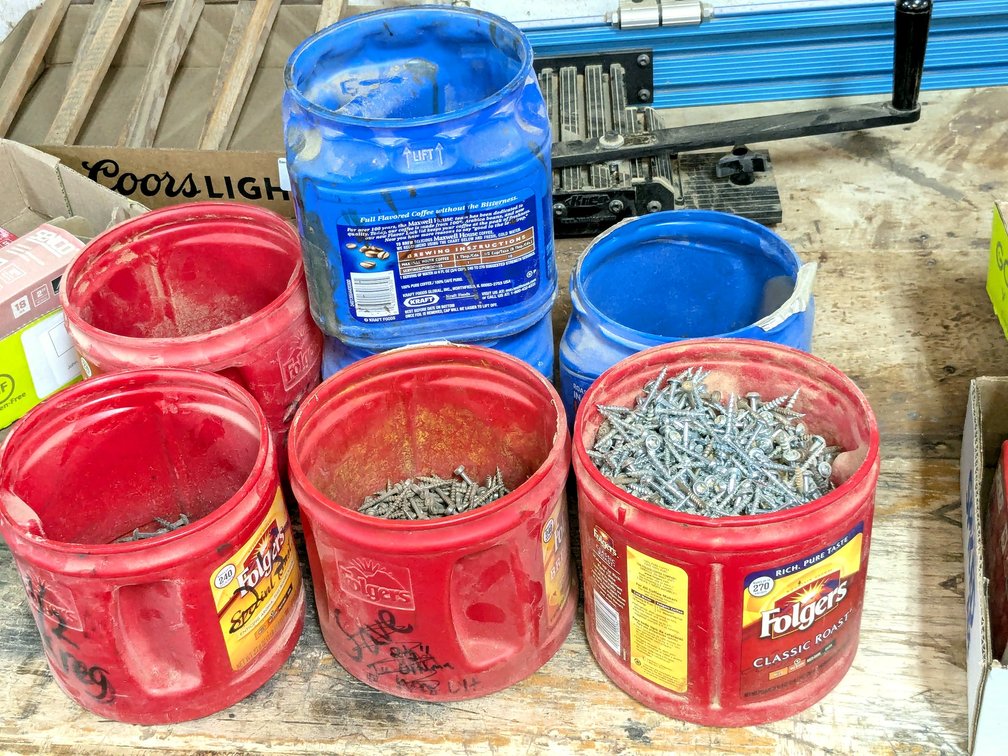 Flat head cabinetry screws up to 2-1/2".