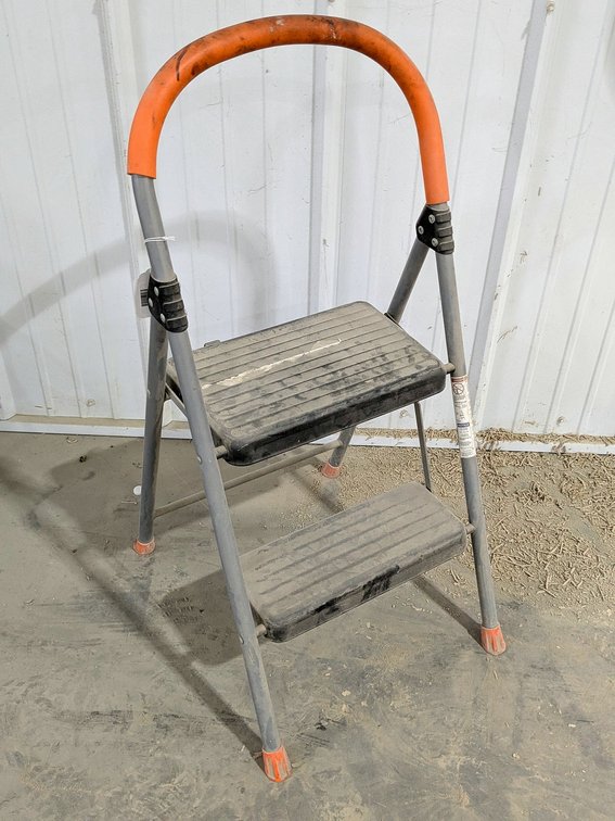 Step stool is 34" tall overall.