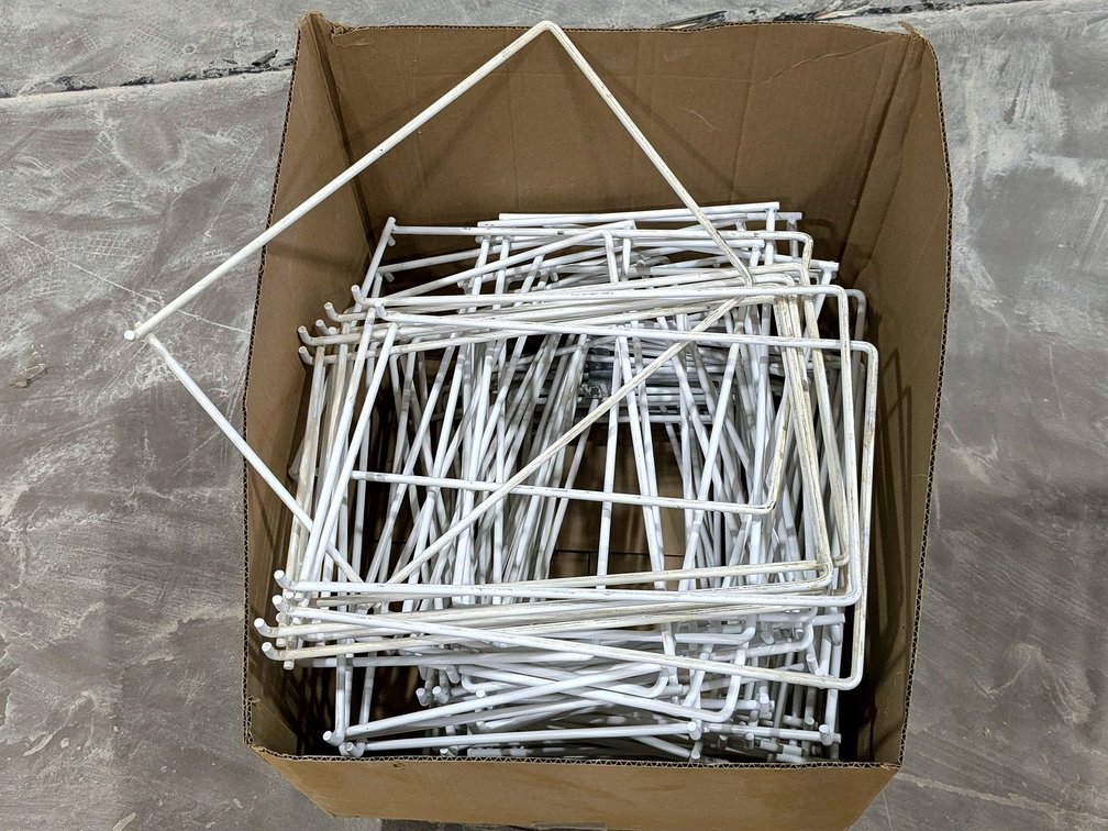 Box of drying rack shelves for either Lot 772 or 775.  Each 12" wide.