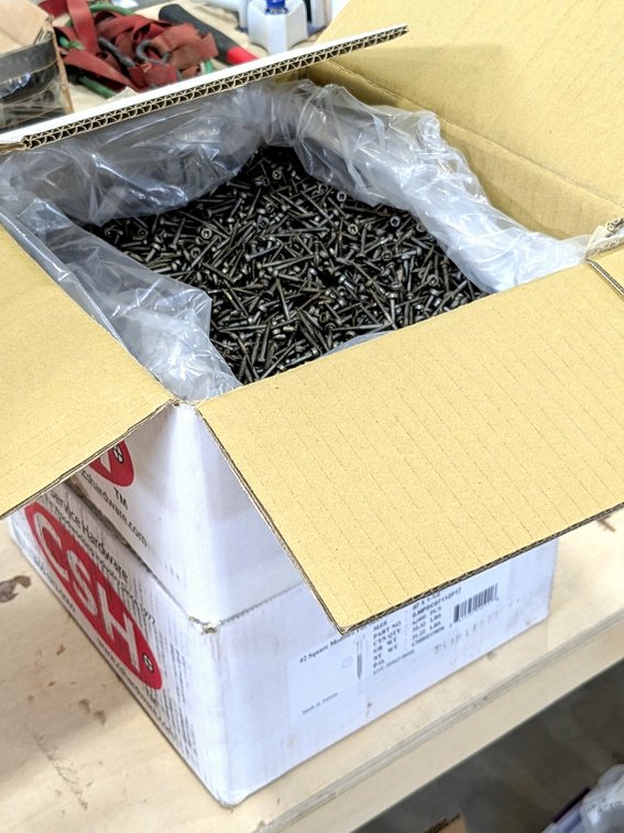 Two boxes of CSH cabinetry screws up to 1-1/2".