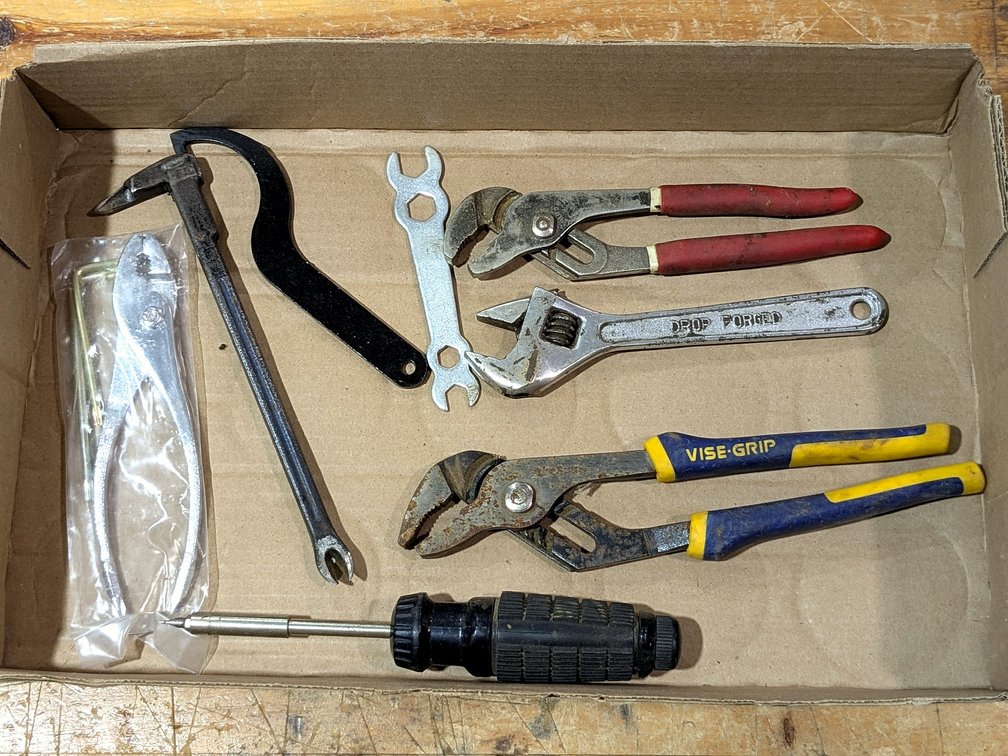 Vise Grip pliers, wrenches, and more.