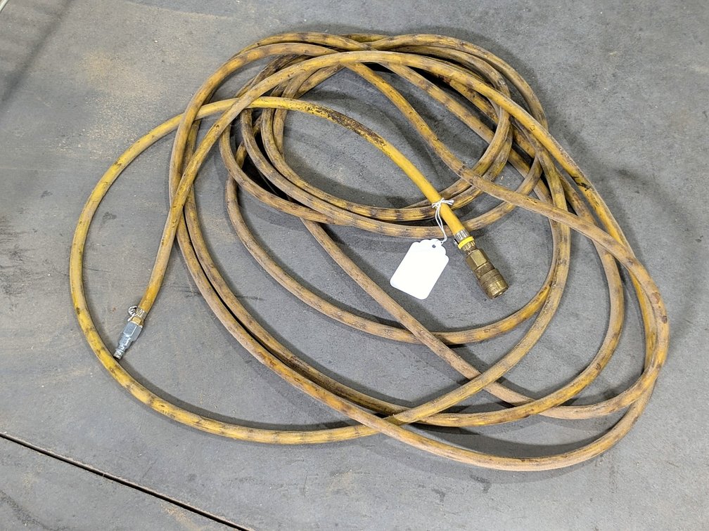 Air hose, spool measures approx. 22" across as pictured.