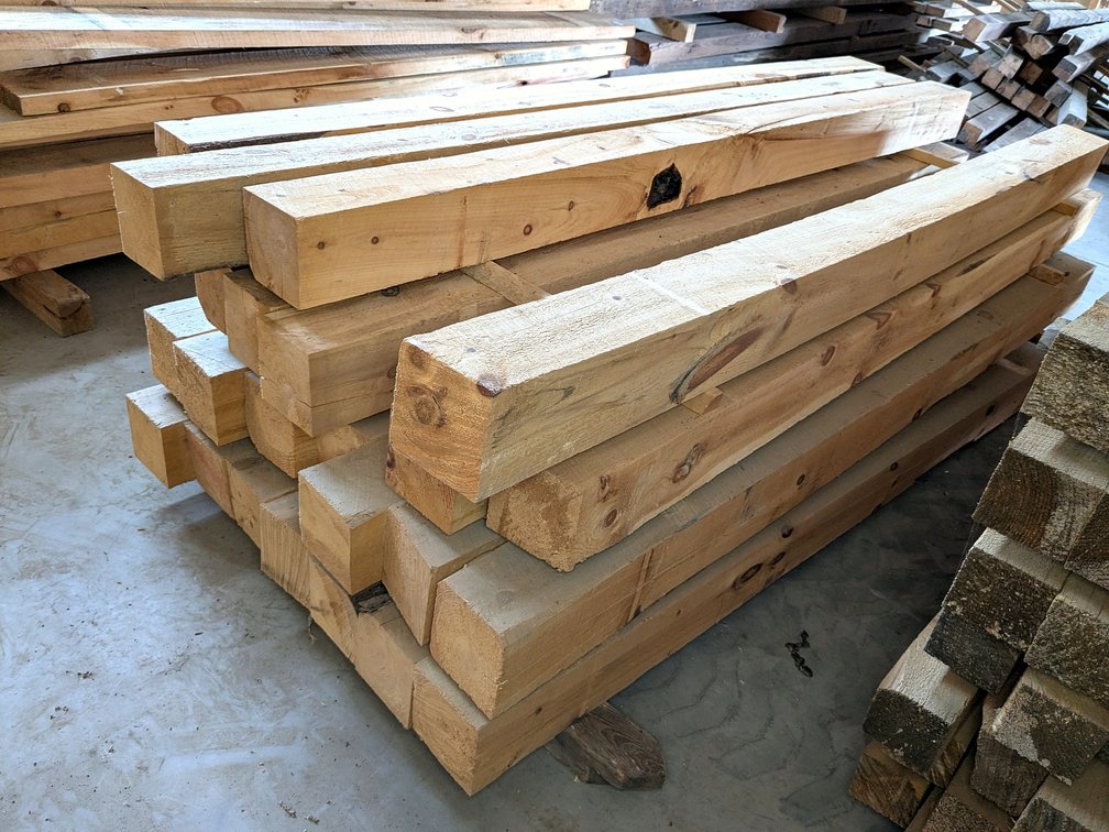 Bunk of 6x6 rough cut pine, approx 102".