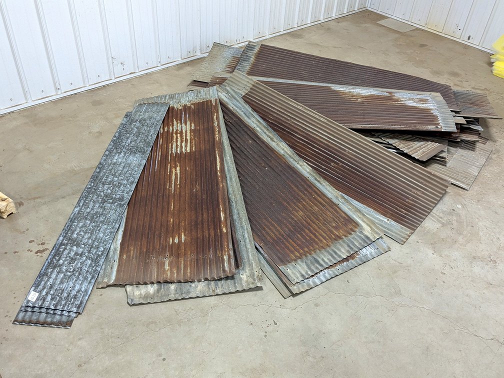 Galvanized sheeting up to 6'.
