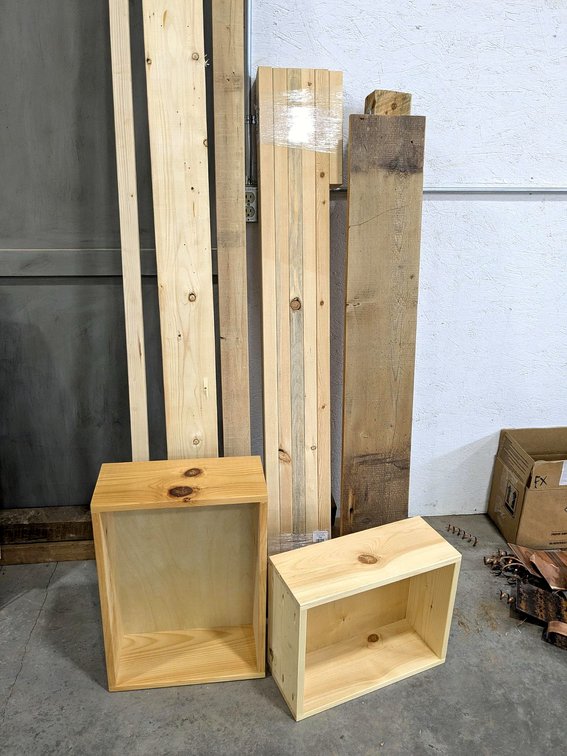 Rustic and standard boards and more up to 2x6, 8' long.