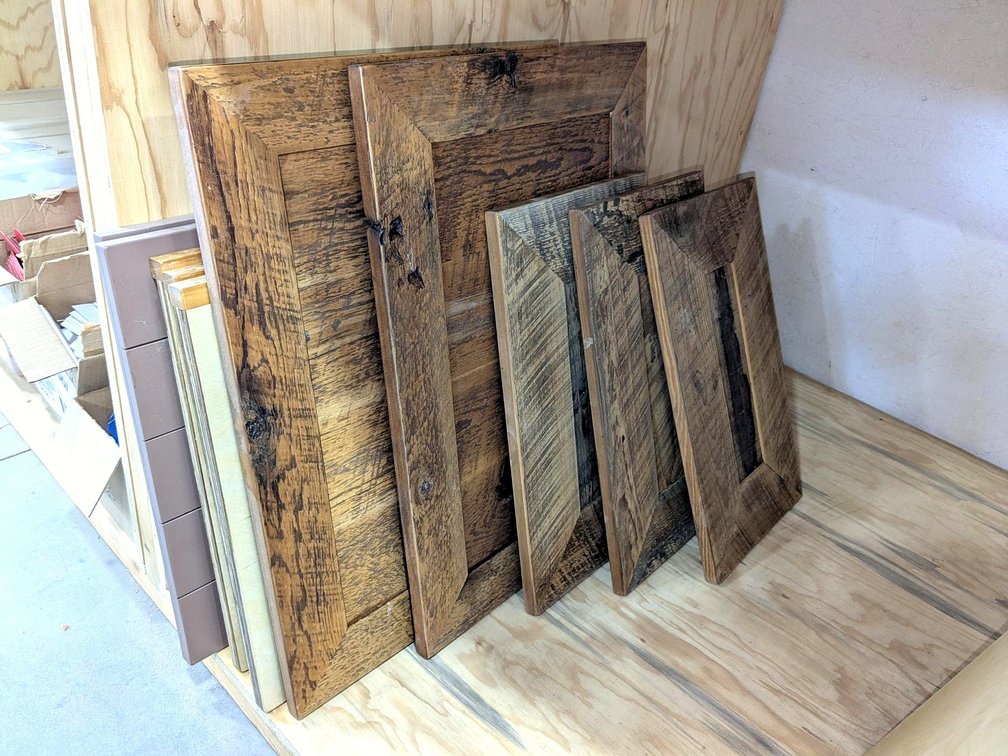 Rustic cabinet doors up to 25" tall.