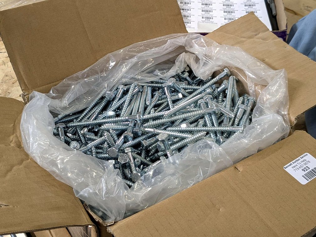 Brighton 4" lag screws.