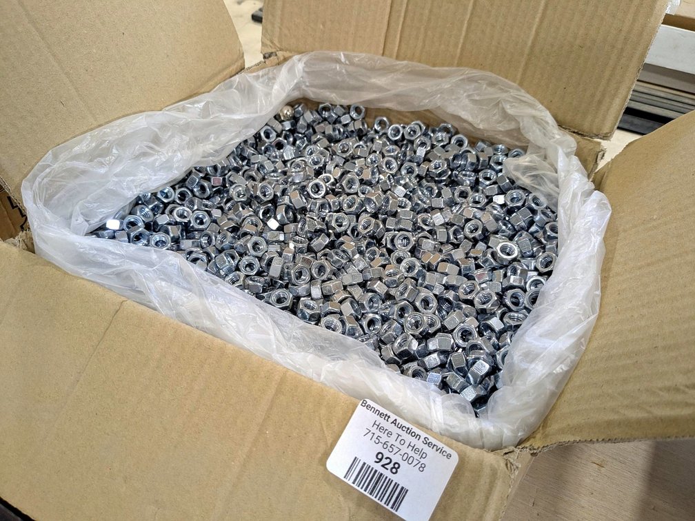 5/16" - 18 nuts, box measures 11".