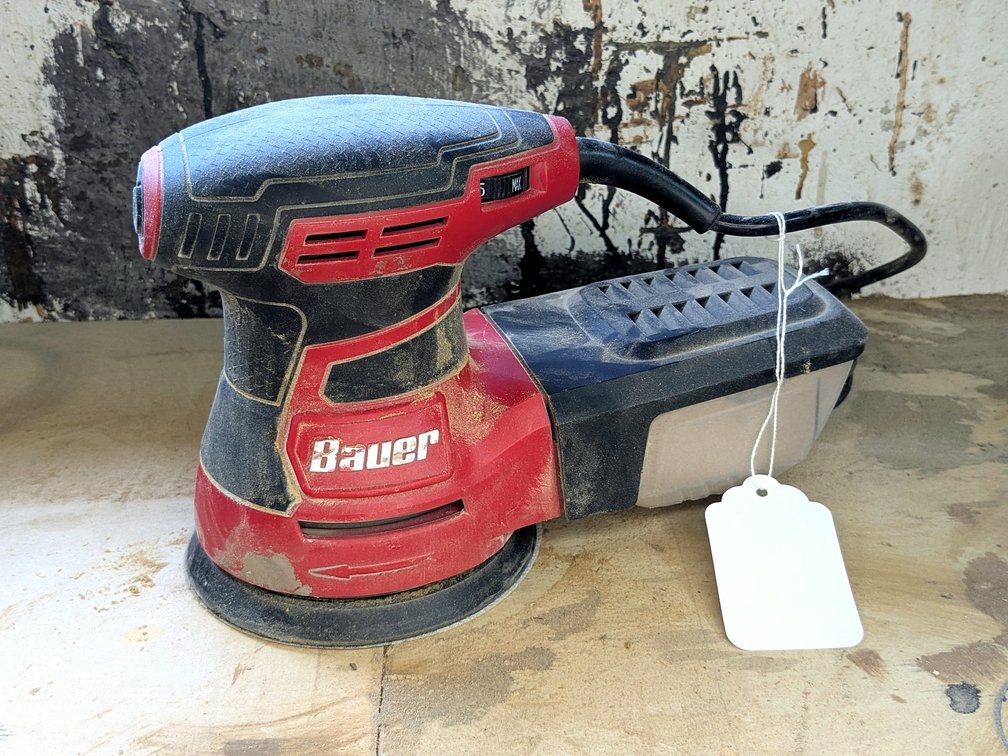 Bauer 5" random orbital palm sander with good cord.