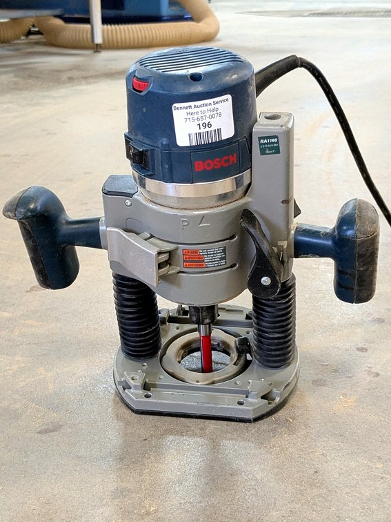 Bosch 1/2" plunge router is model RA1166, motor model 1617EVS.
