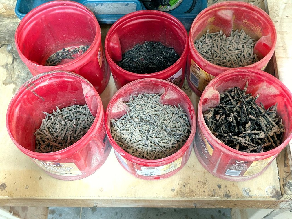 Flat head cabinet and other screws up to 2-1/2".