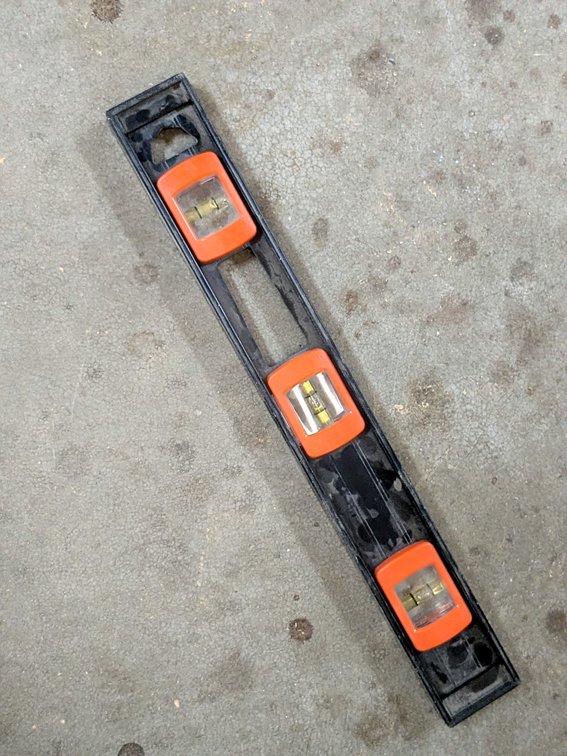 Johnson 18" aluminum level with good vials and levels.