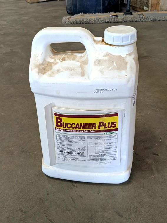 No shipping.  Buccaneer Plus glysophate herbicide - container has about 1 gallon remaining.