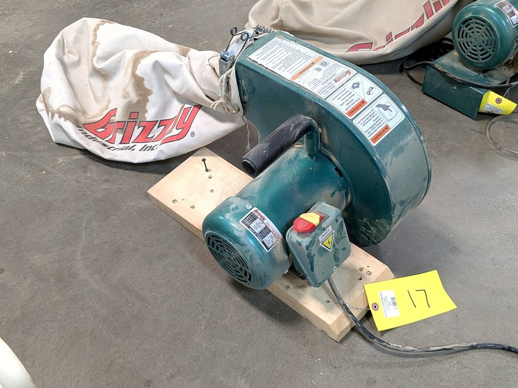Grizzly Model G0710 1 hp wall mounted dust collector.