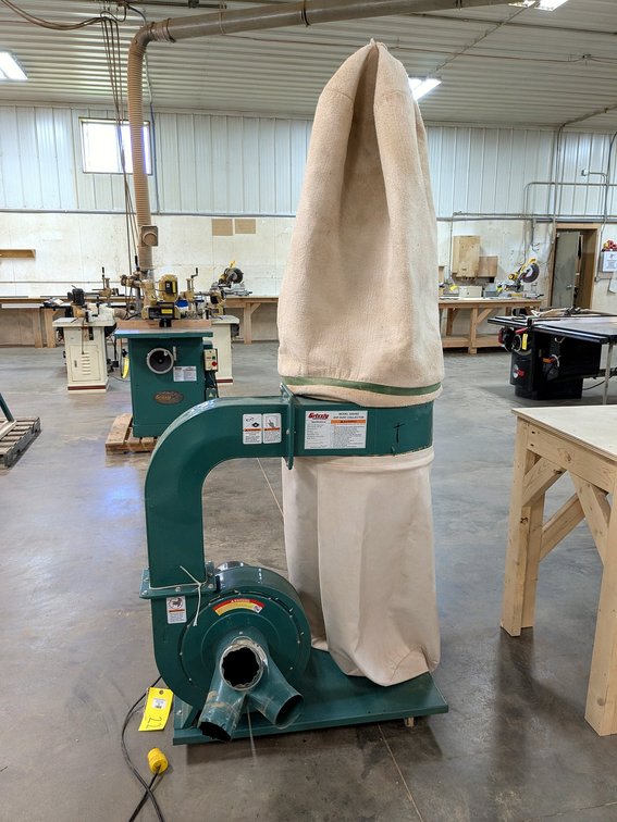 Grizzly industrial 2 hp dust collector is Model G0548Z.