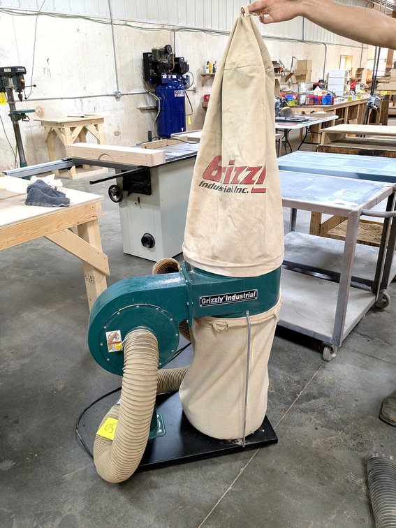 Grizzly industrial 1 hp dust collector is Model G8027.