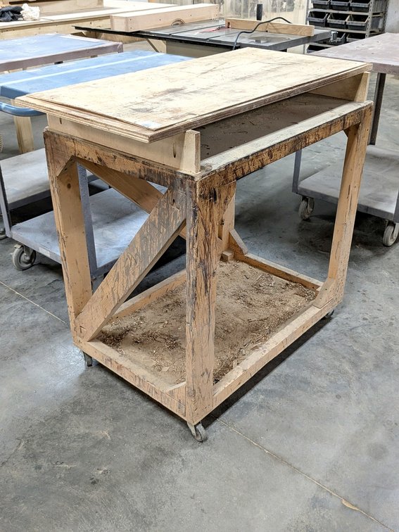Shop cart is approx. 41".