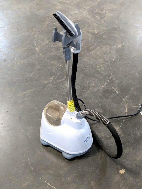 Home Touch steamer unit measures 31" tall as pictured.