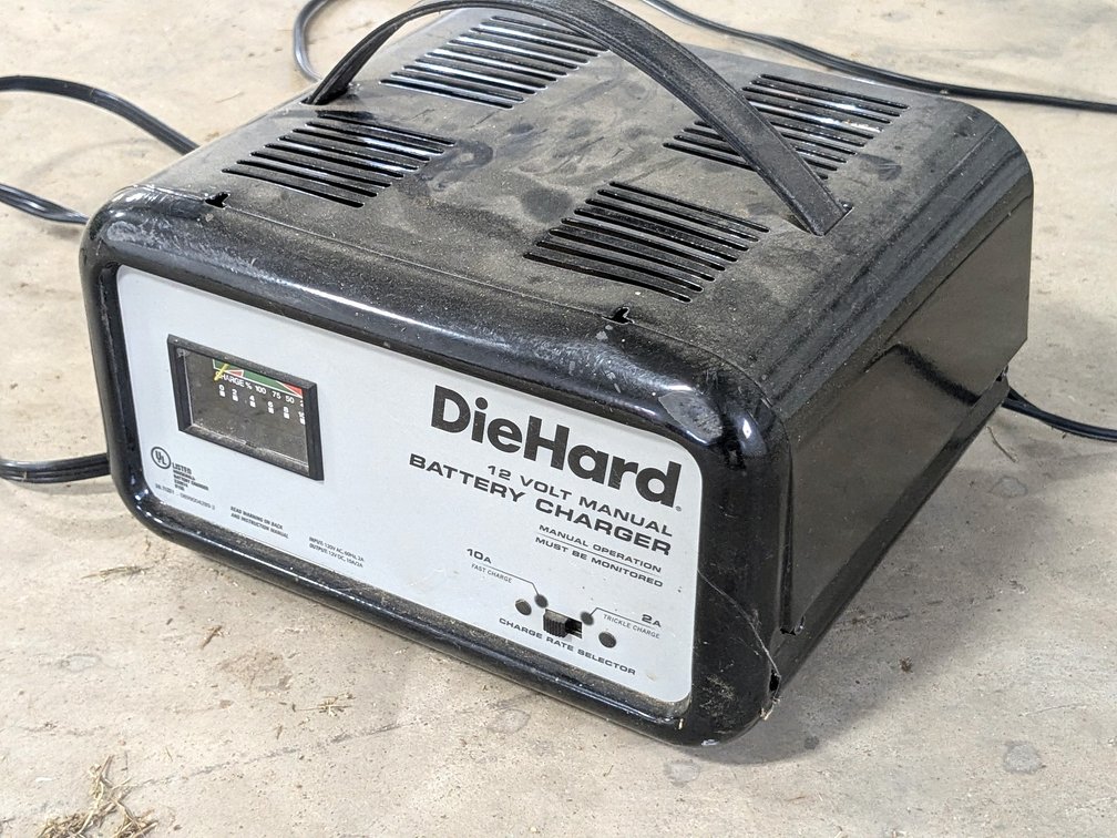 Diehard 12 volt battery charger.