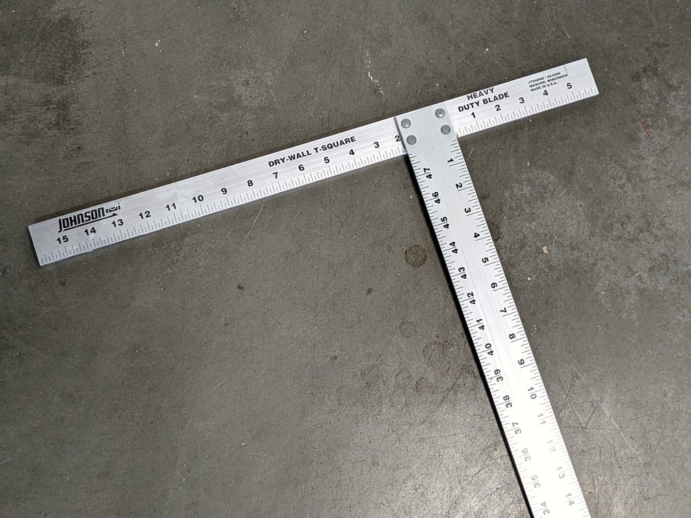 Johnson drywall T square.