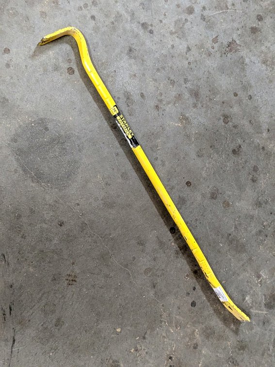 Stanley Fat Max 3' pry bar.