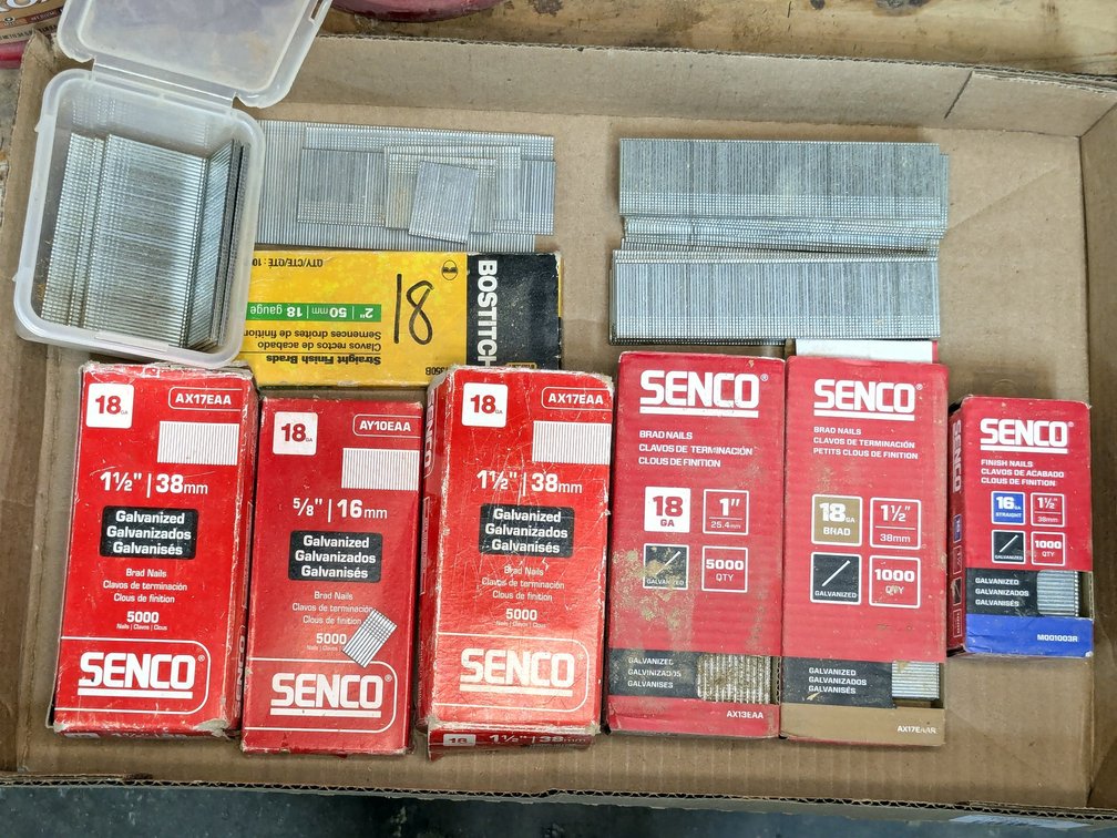 Senco and other 18 gauge nails up to 1-1/2".