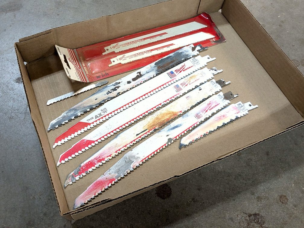 Milwaukee Sawzall blades up to 12".