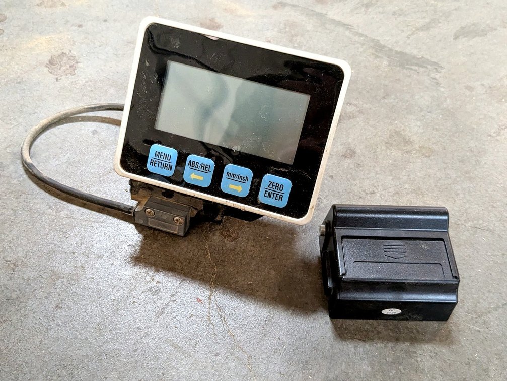 Wixey Electronic digital readout for portable planers; and another digital readout screen.