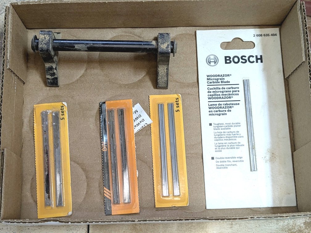 Bosch and other carbide blades with height gauge.