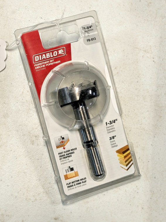 NIP Diablo 1-3/4" forstner bit.