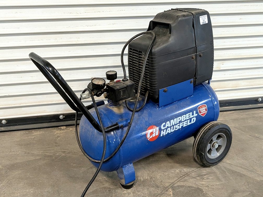Campbell Hausfeld 8 gallon air compressor with a 150 psi max.