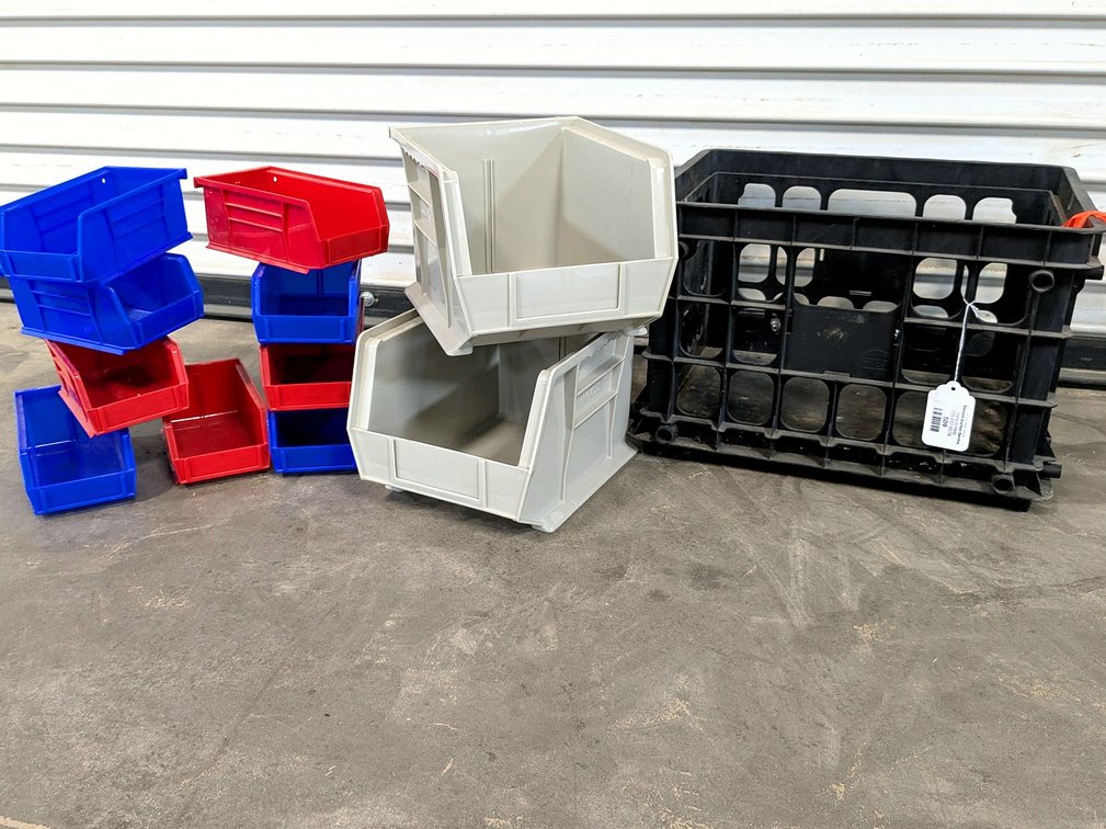 Uline and other hardware organizer bins.